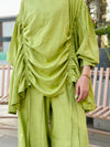 Lime Drawstring Linen Set