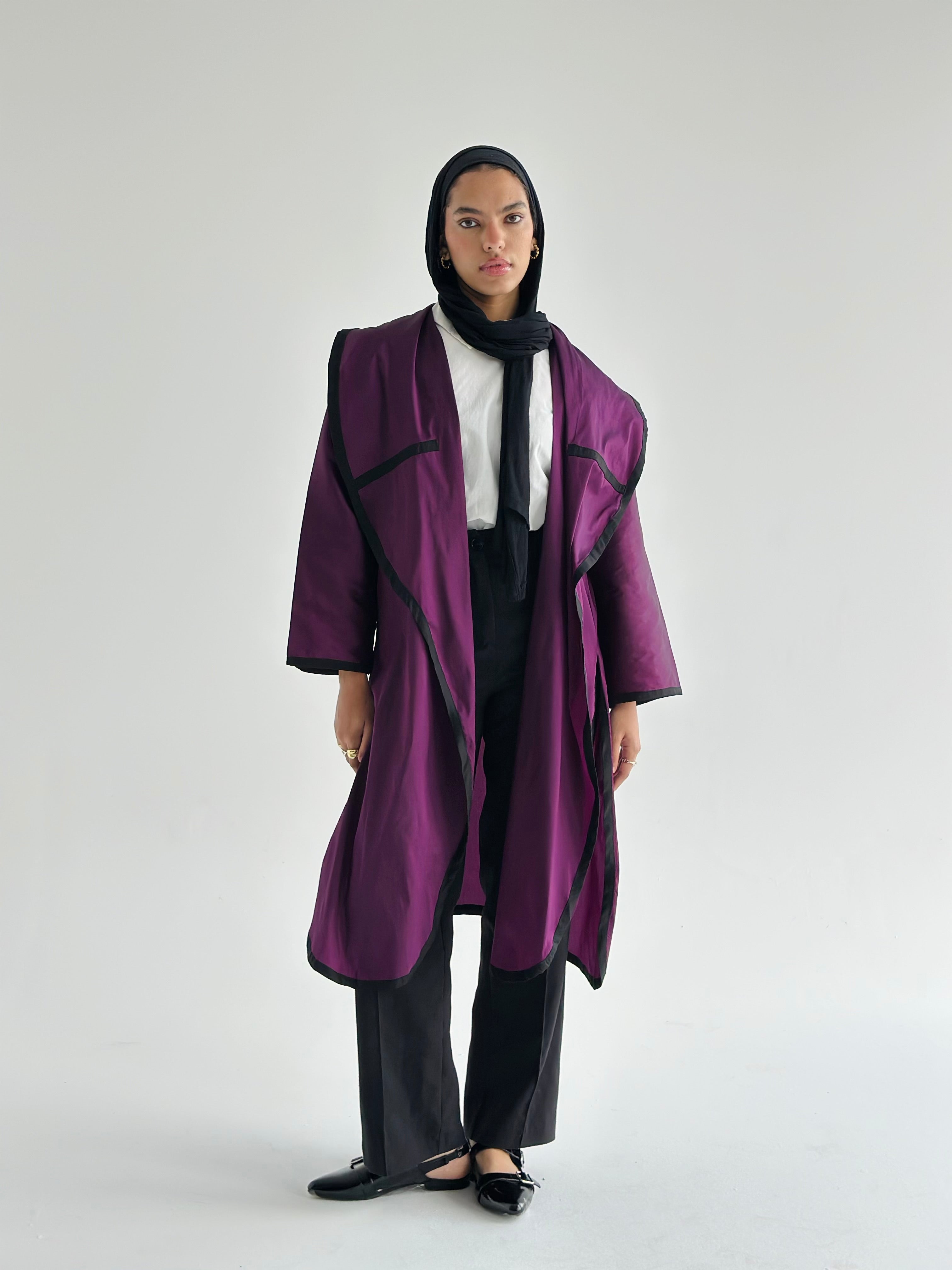 Deep Purple Lined Kaftan