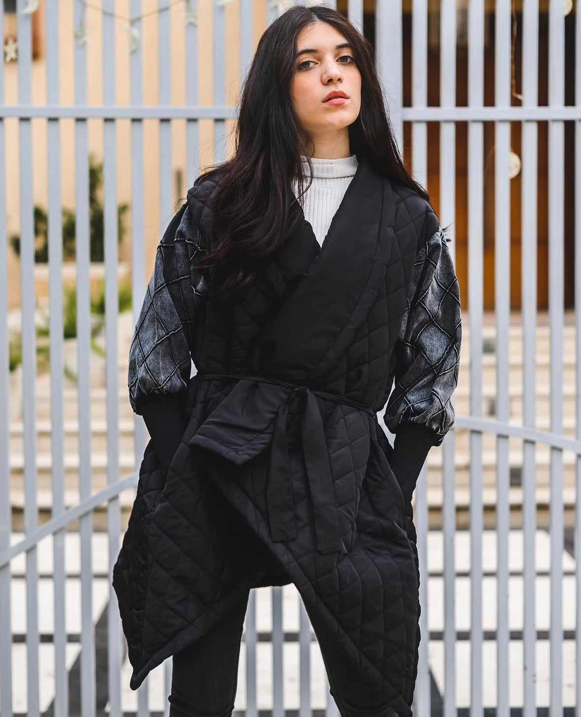 Quilted Bomber Jacket