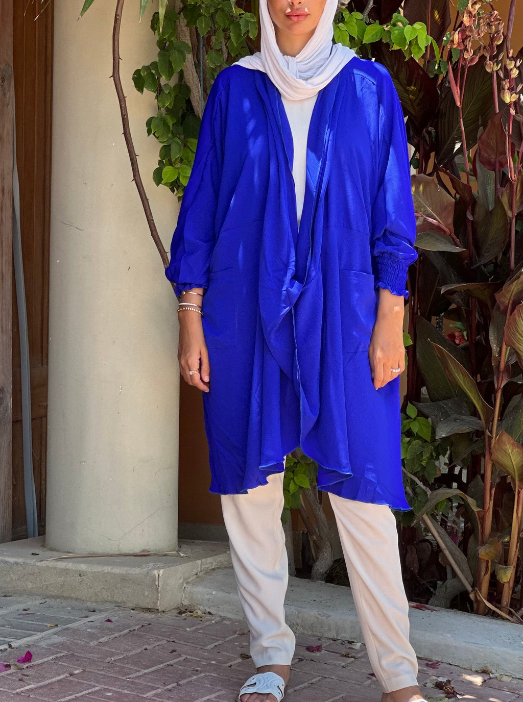 Electric Blue Criss Cross Top