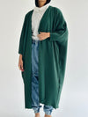 Green Pleated Cardigan