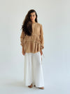 Caramel Side DrawString Top