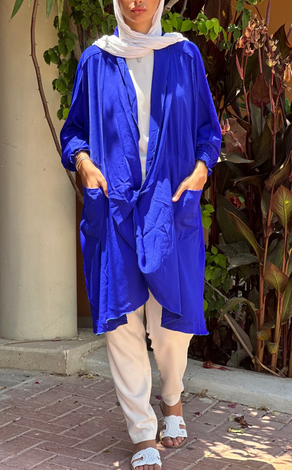 Electric Blue Criss Cross Top