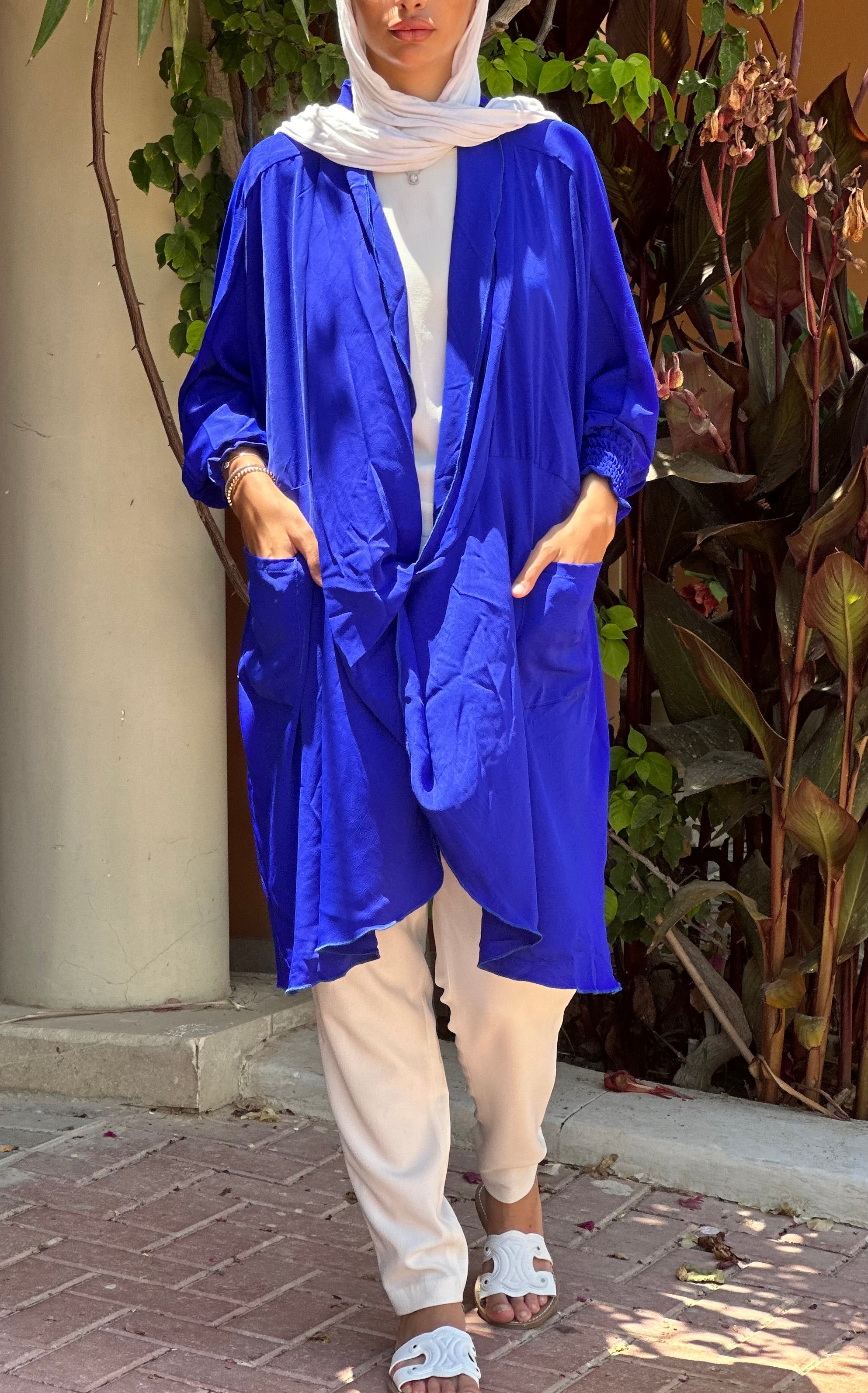 Electric Blue Criss Cross Top