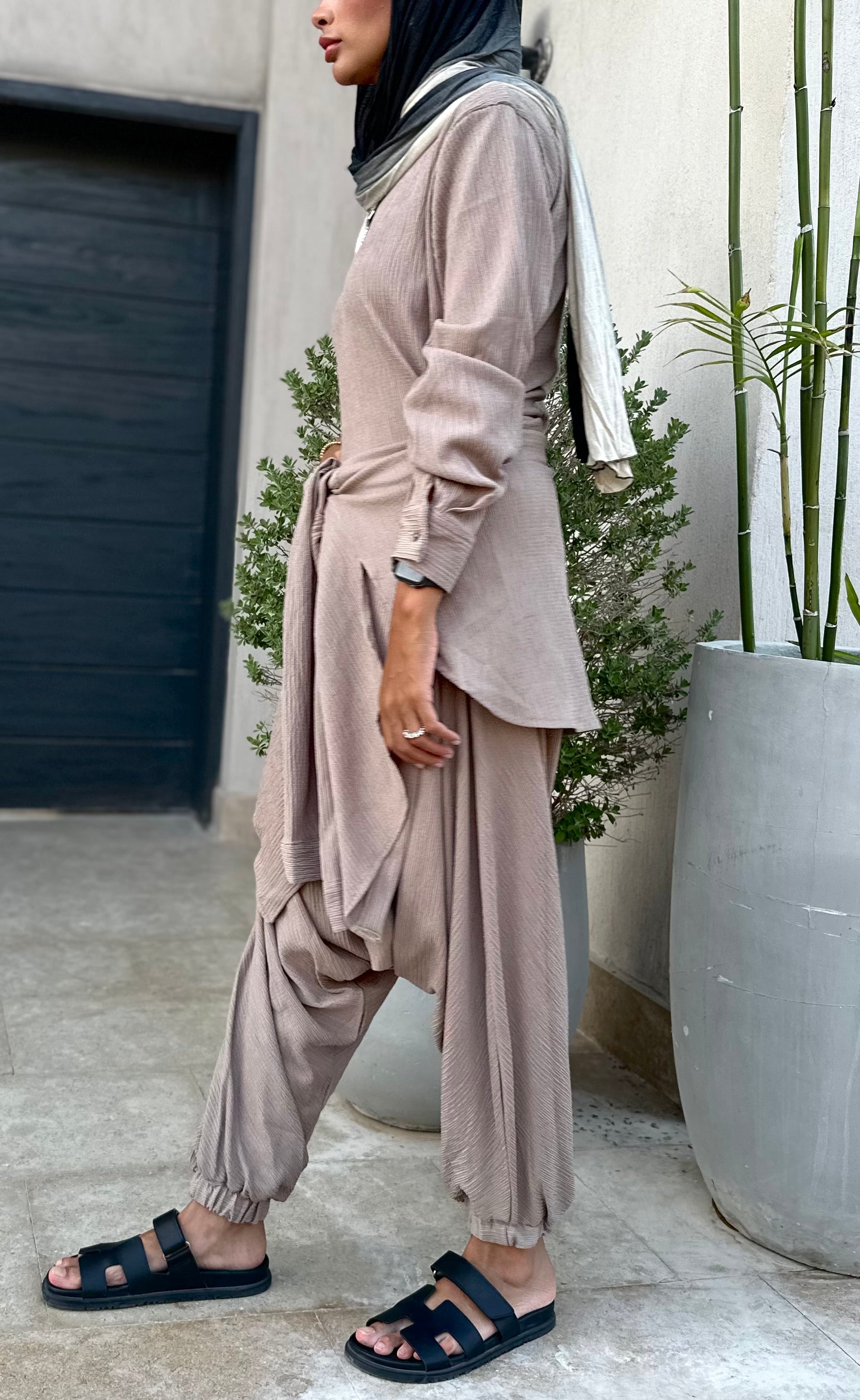 Beige The Wraparound Jumpsuit