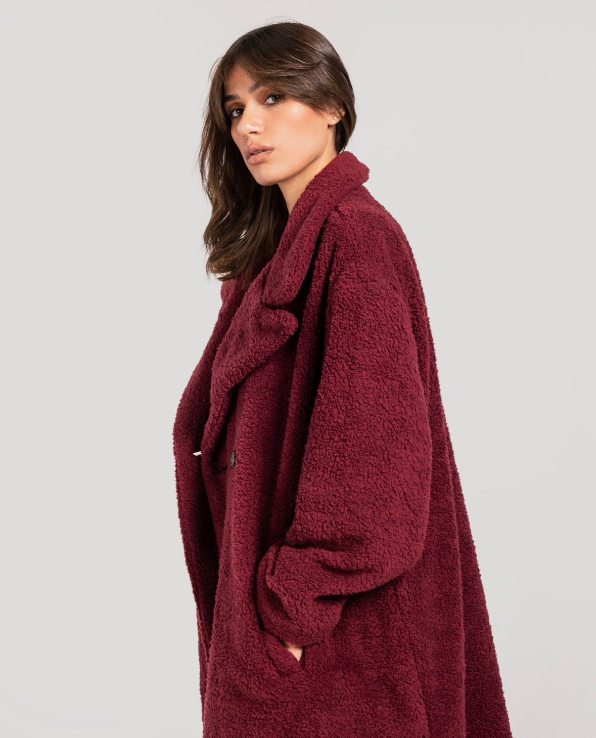 Burgundy  Poodle Coat