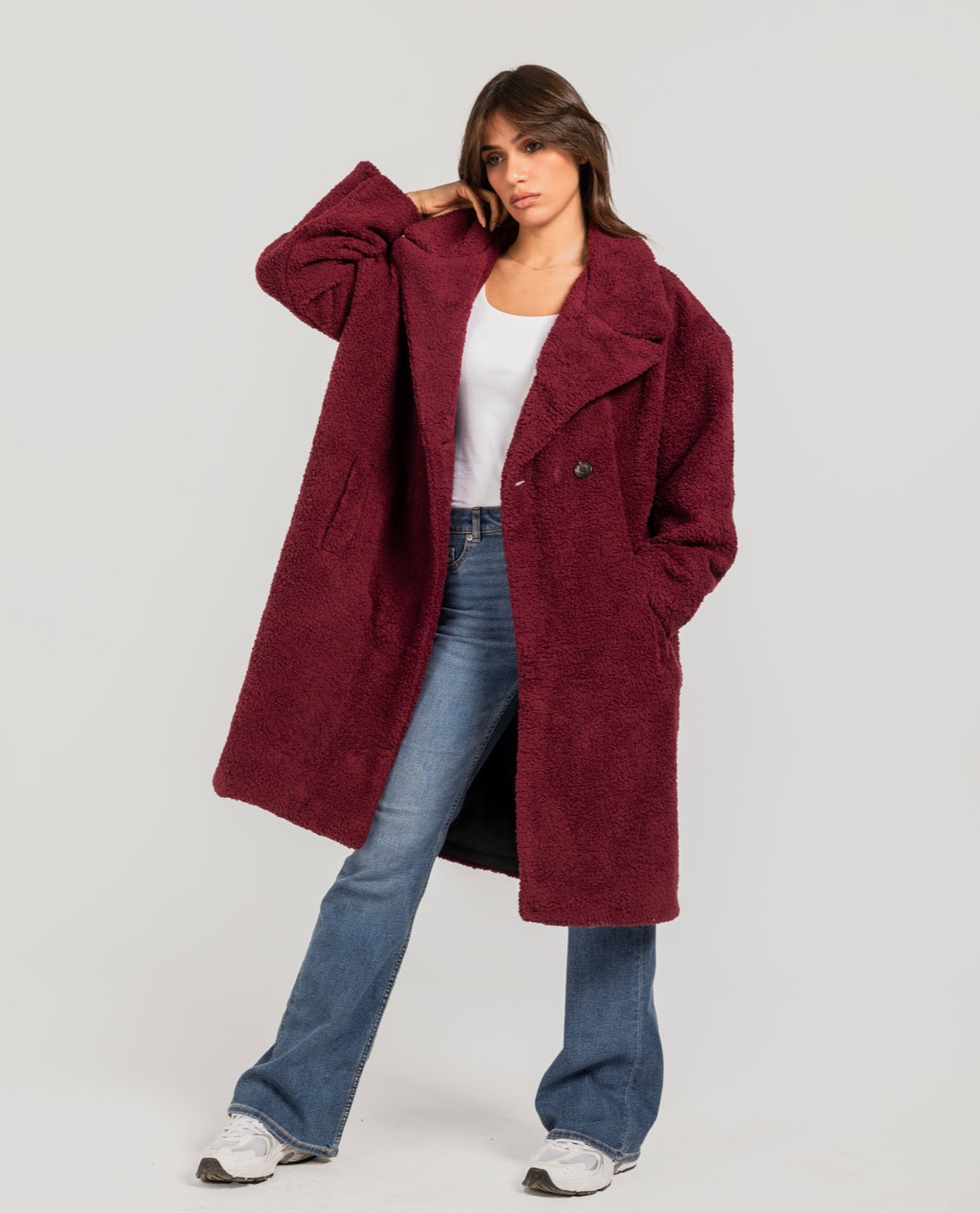 Burgundy  Poodle Coat