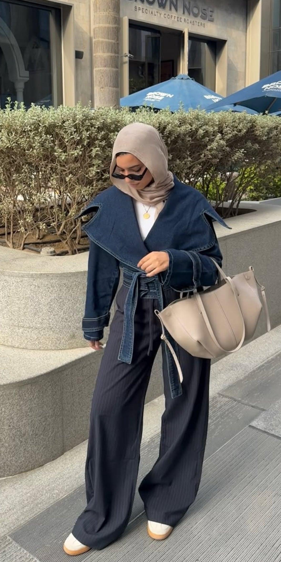 Belted Denim Jacket