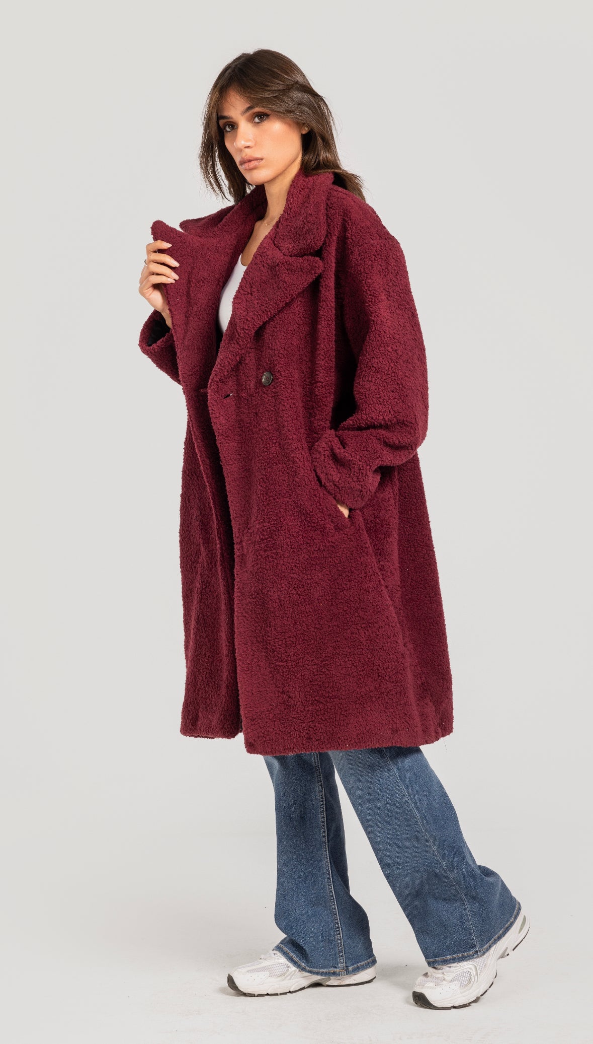 Burgundy  Poodle Coat