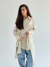 Beige Double Wrap Shirt