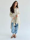 Beige Double Wrap Shirt