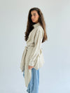 Beige Double Wrap Shirt