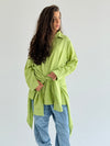 Lime Double Wrap Shirt
