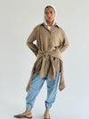 Camel Double Wrap Shirt