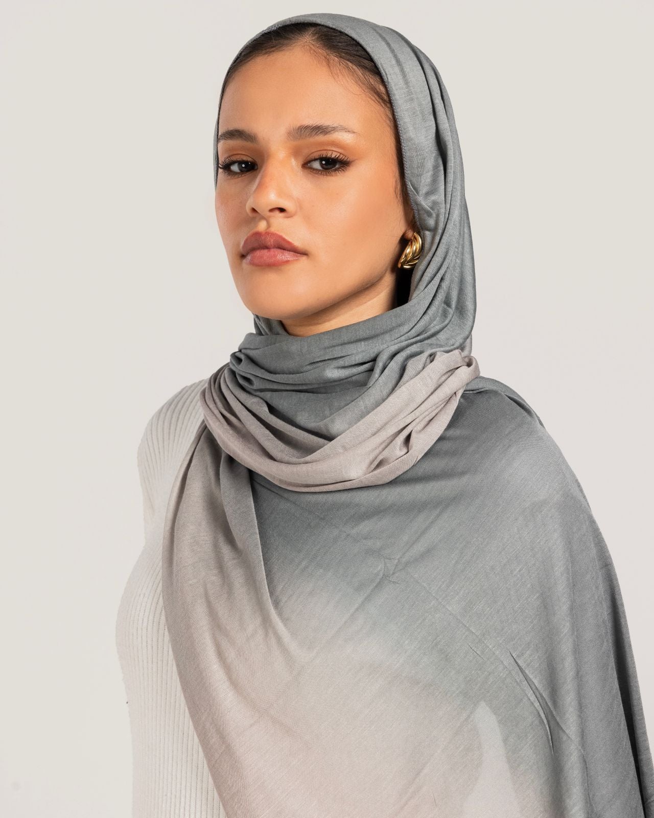 Grey Hues Cotton Scarf