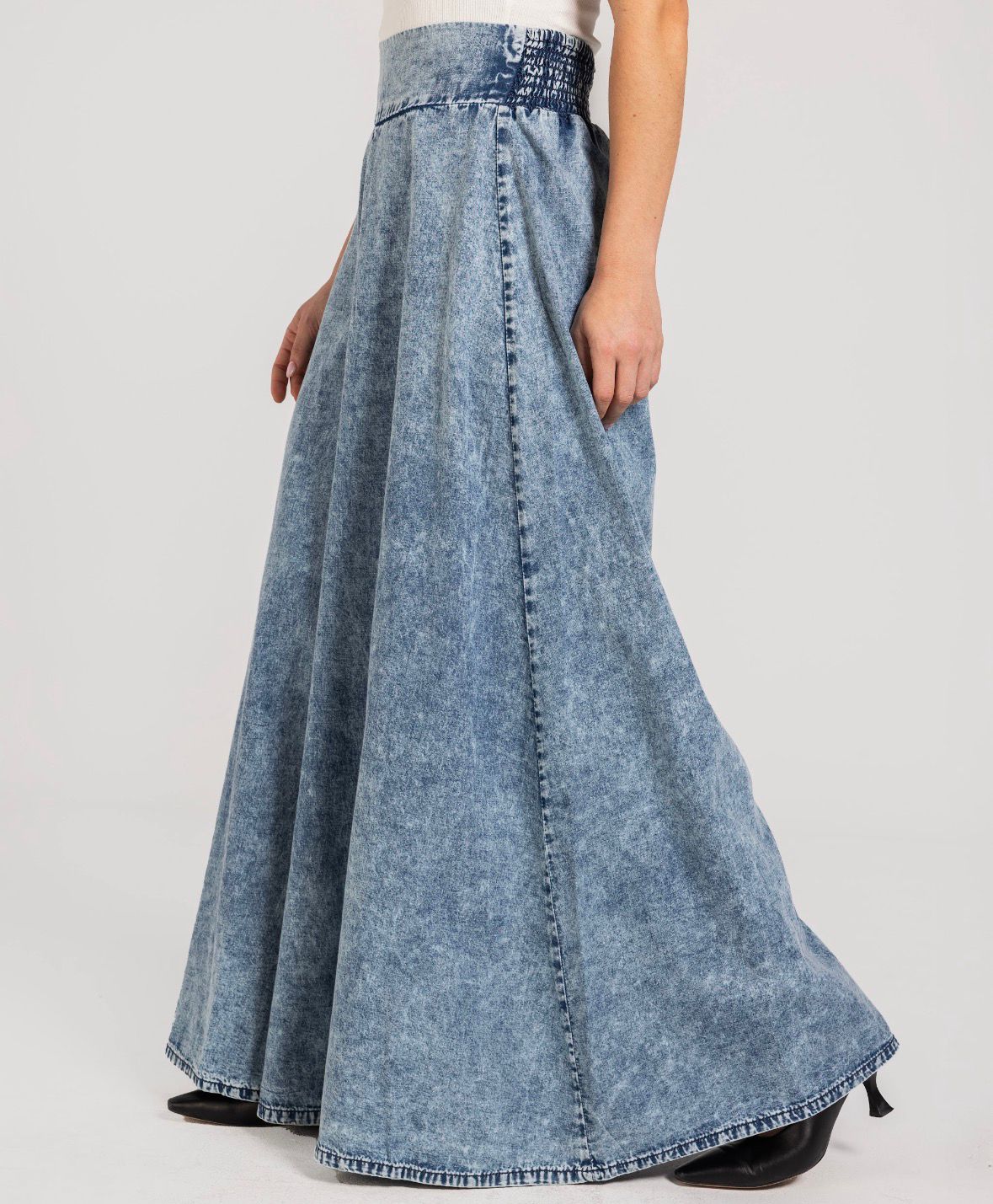 Light Blue Denim Palazzo