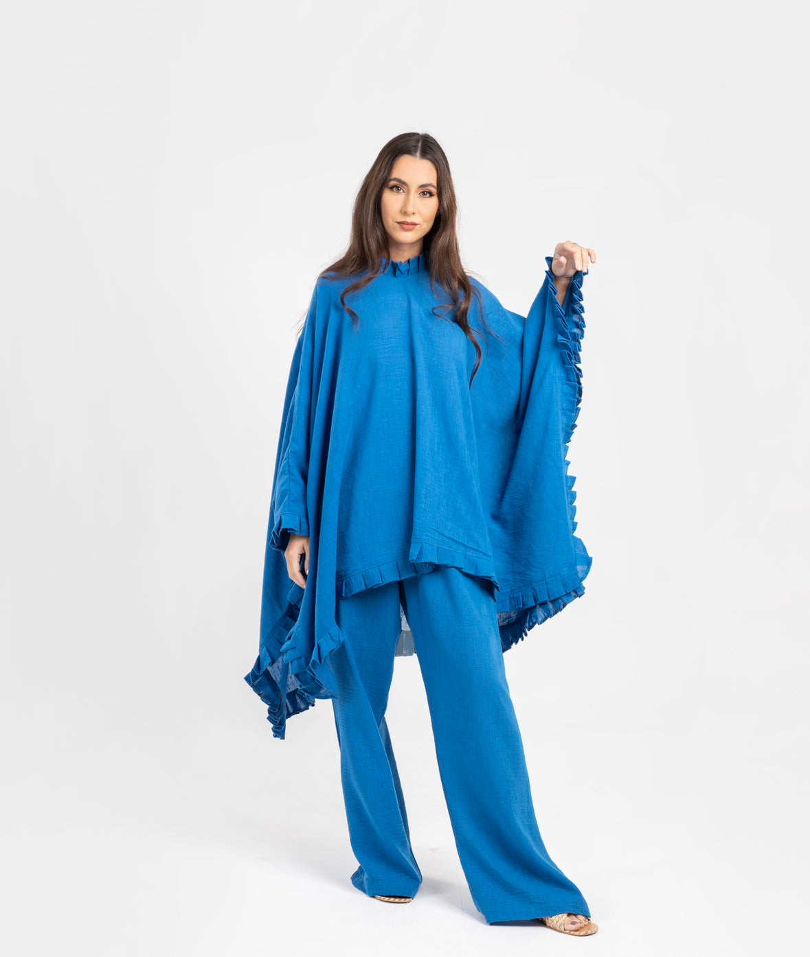 Blue Linen Set