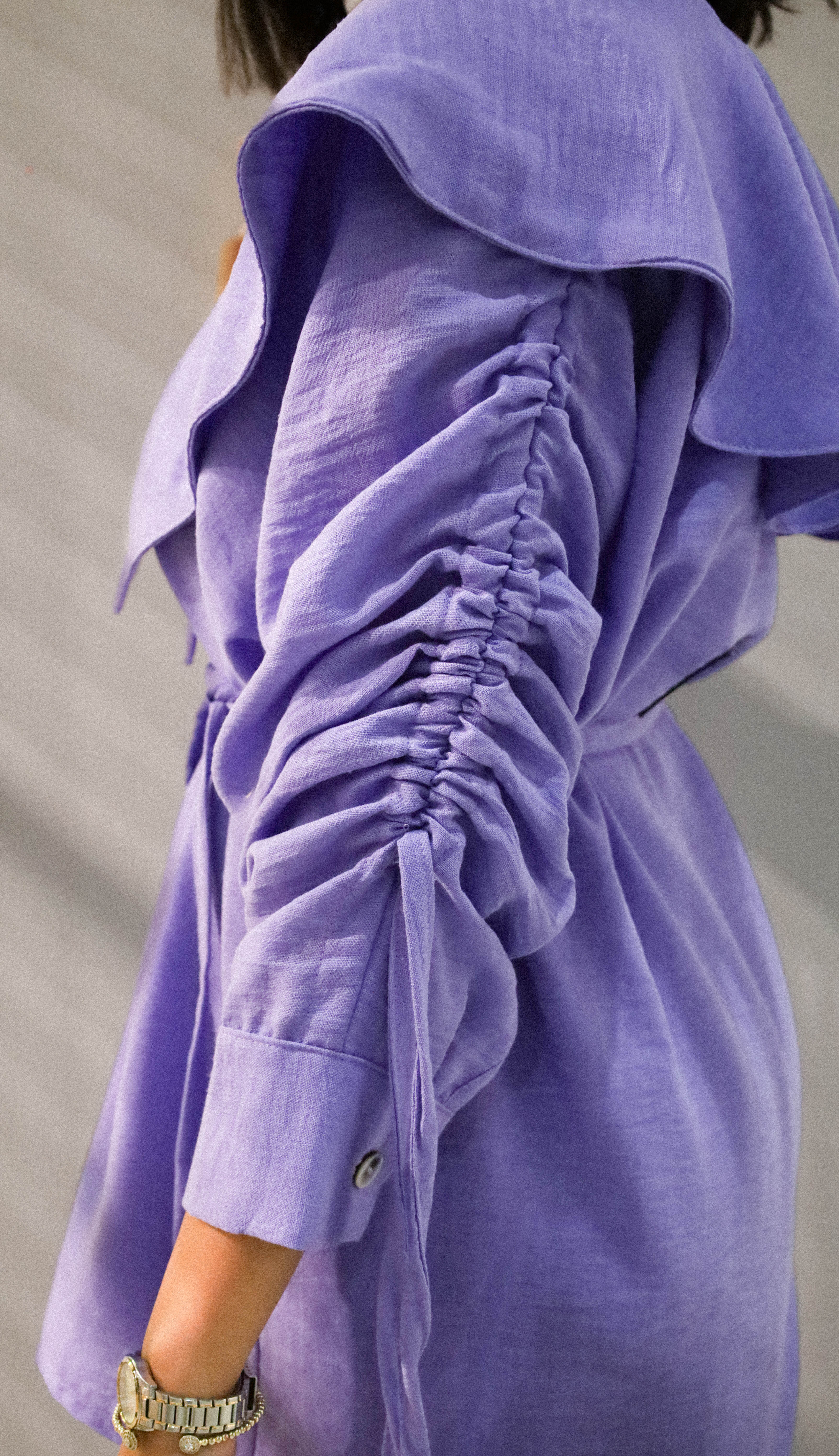 Lavender Twisted Linen Set