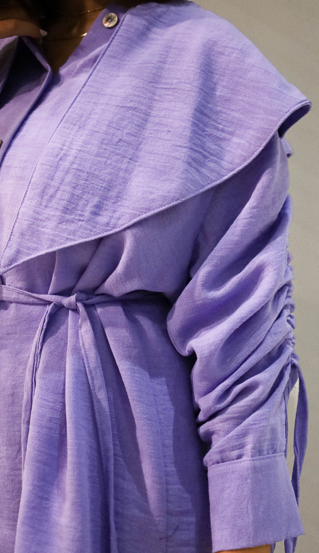 Lavender Twisted Linen Set
