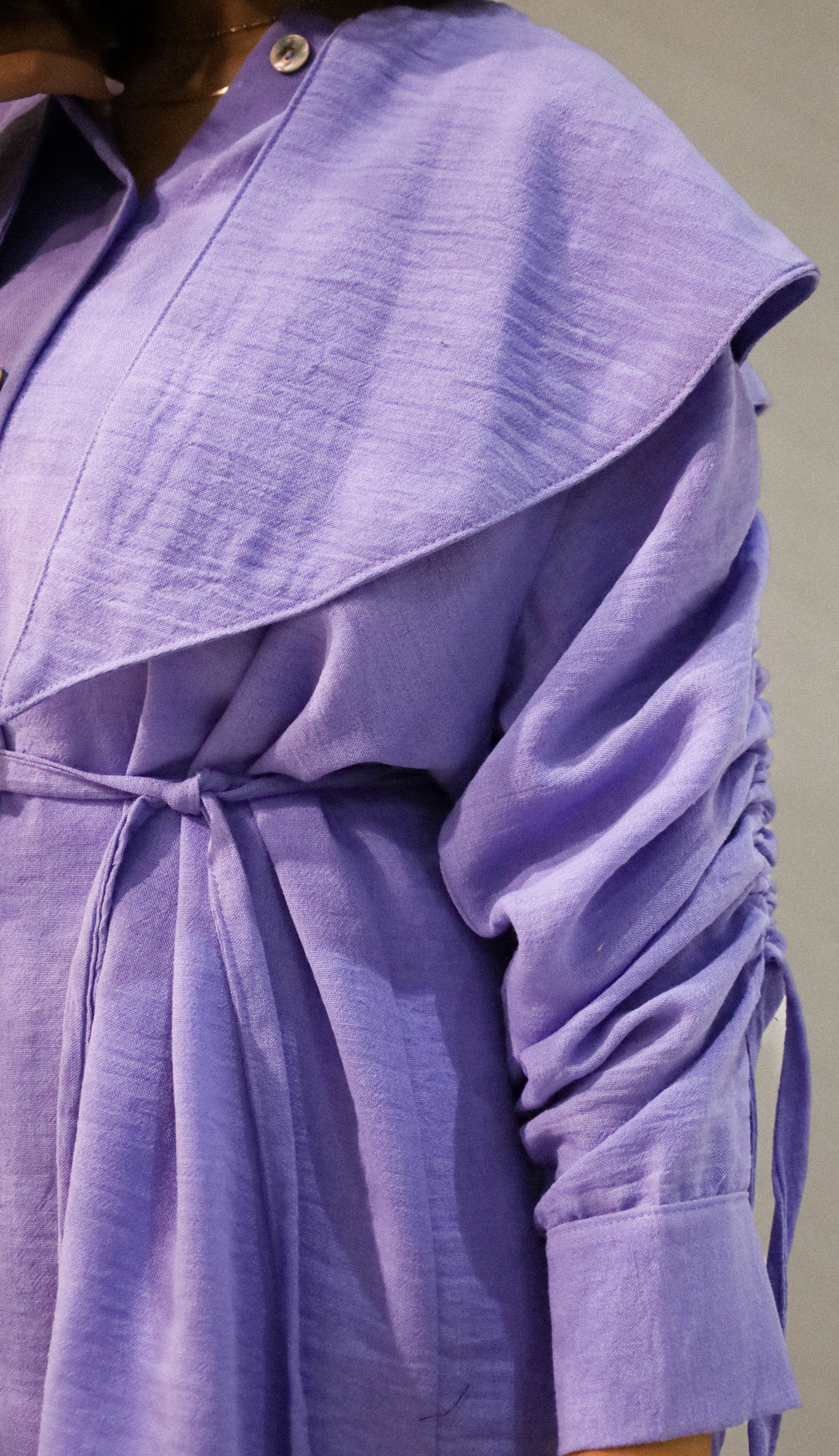 Lavender Twisted Linen Set