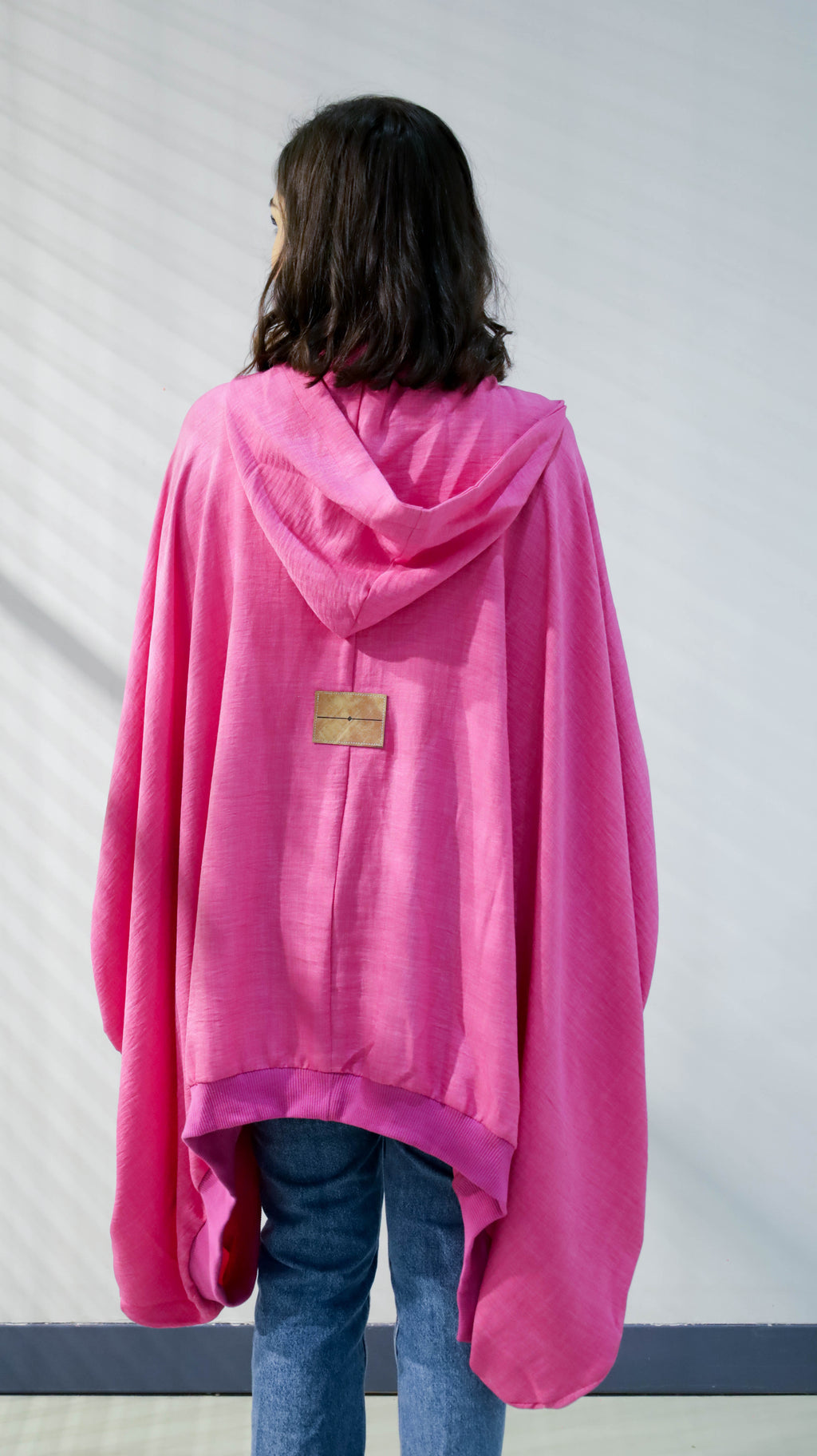 Fuchsia  Ribbed Linen Top