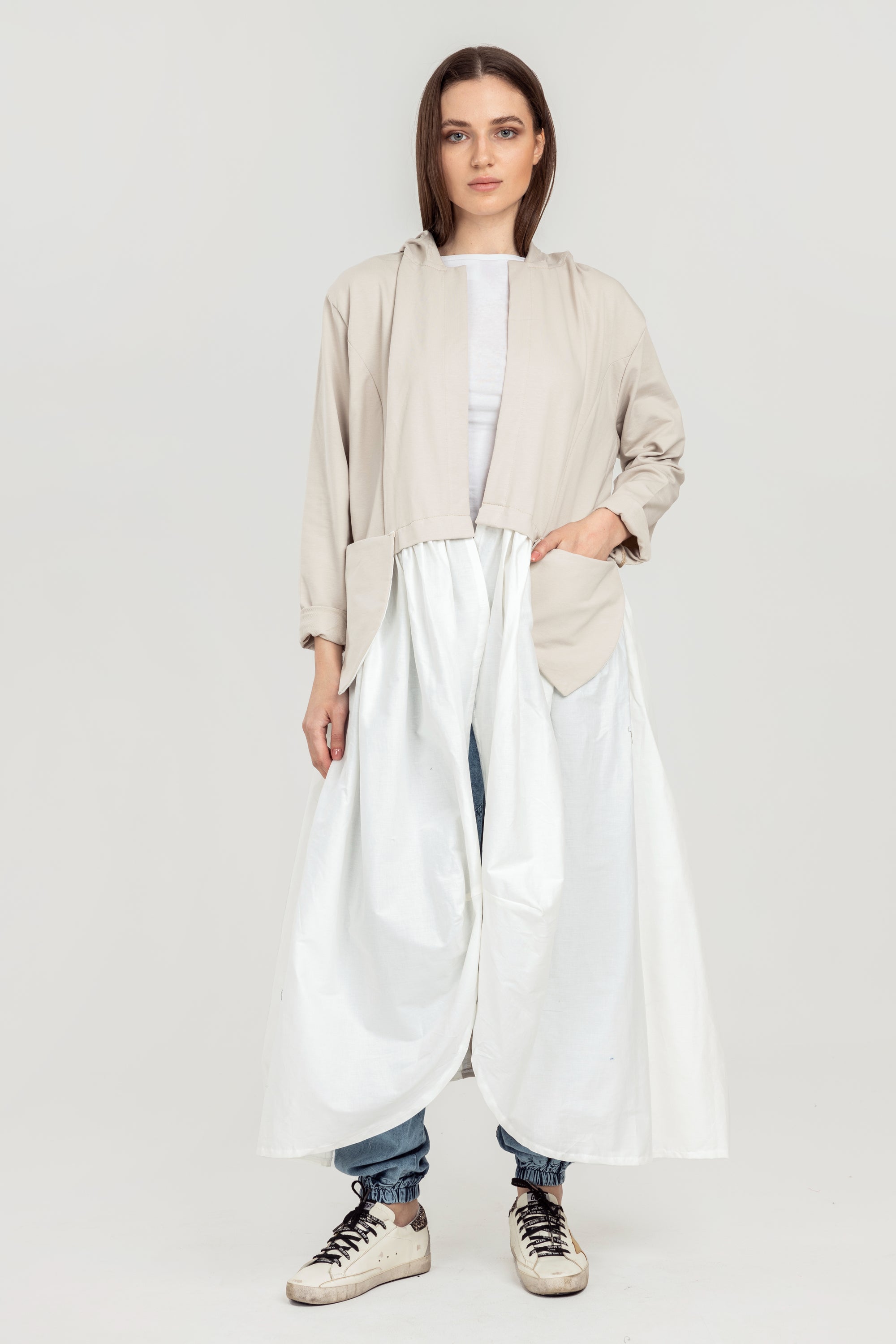 Beige Groovy Cardigan