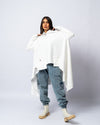 Capitone Pocket Off White Sweatshirt - Theyab